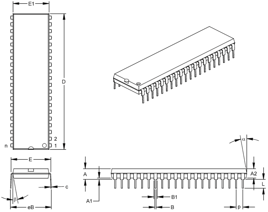 PIC16F877A Case Package