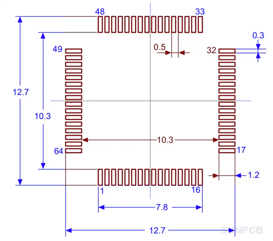 STM32F051R8T6 Layout Example